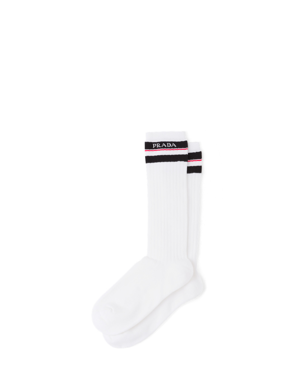 Prada Bavlnene Ankle Socks Biele | CGVKMW360