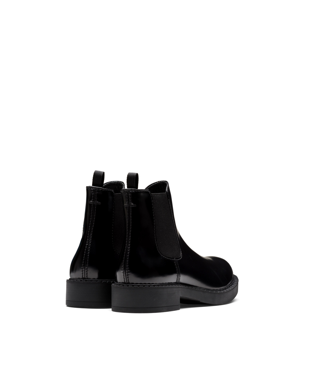 Prada Brushed Calf Kozene Chelsea Boots Čierne | OXBVCE076