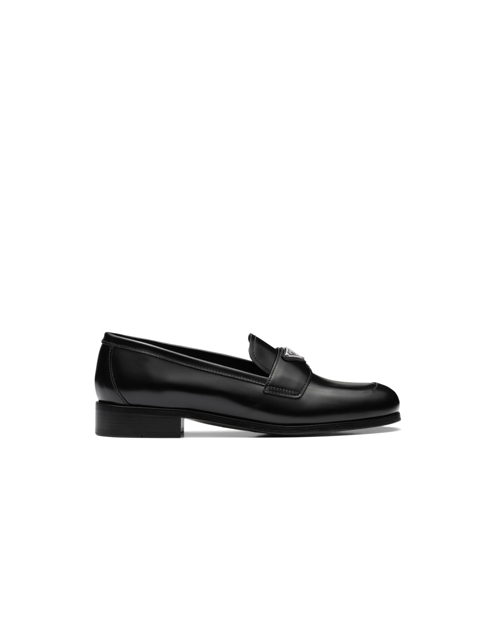 Prada Brushed Kozene Loafers Čierne | FXLUCN819