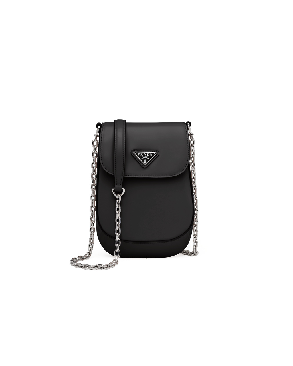 Prada Brushed Kozene Mini-bag Čierne | LQFRSB372