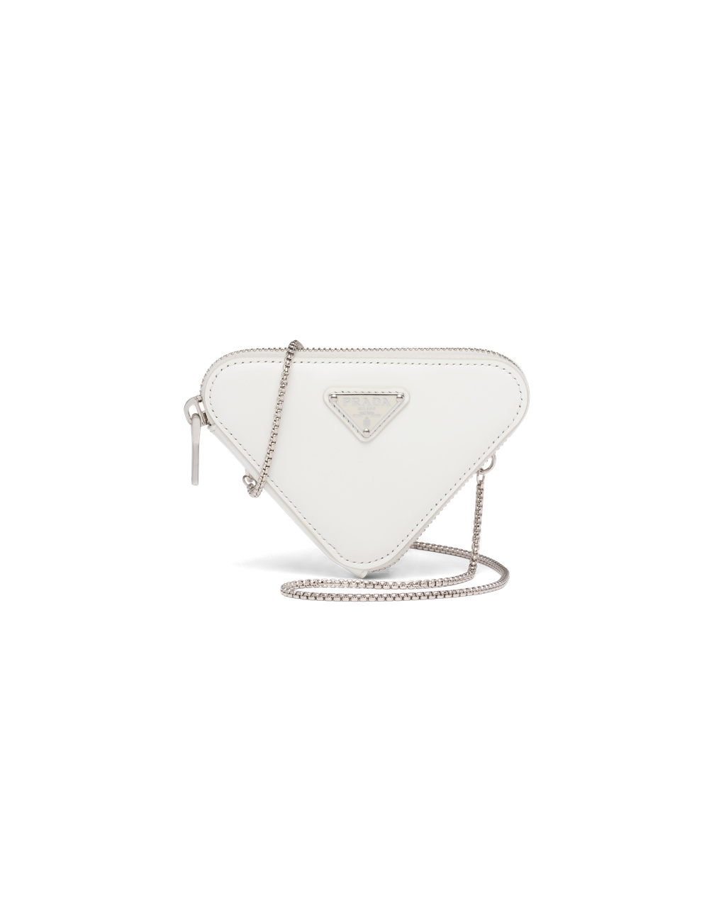 Prada Brushed Kozene Mini-pouch Biele | XCBLJH685