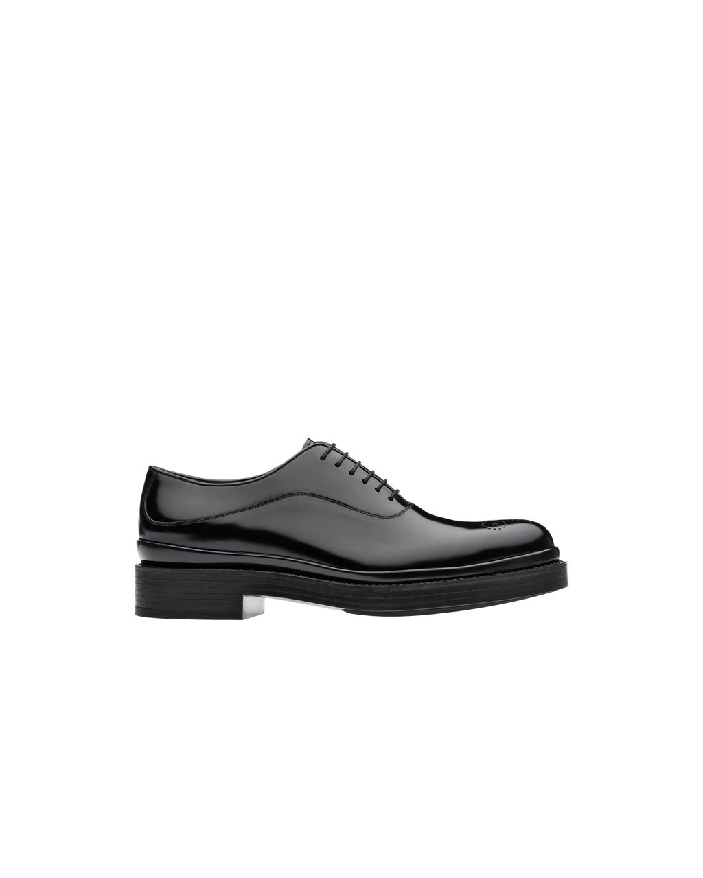 Prada Brushed Kozene Oxford Shoes Čierne | OJEDXB417