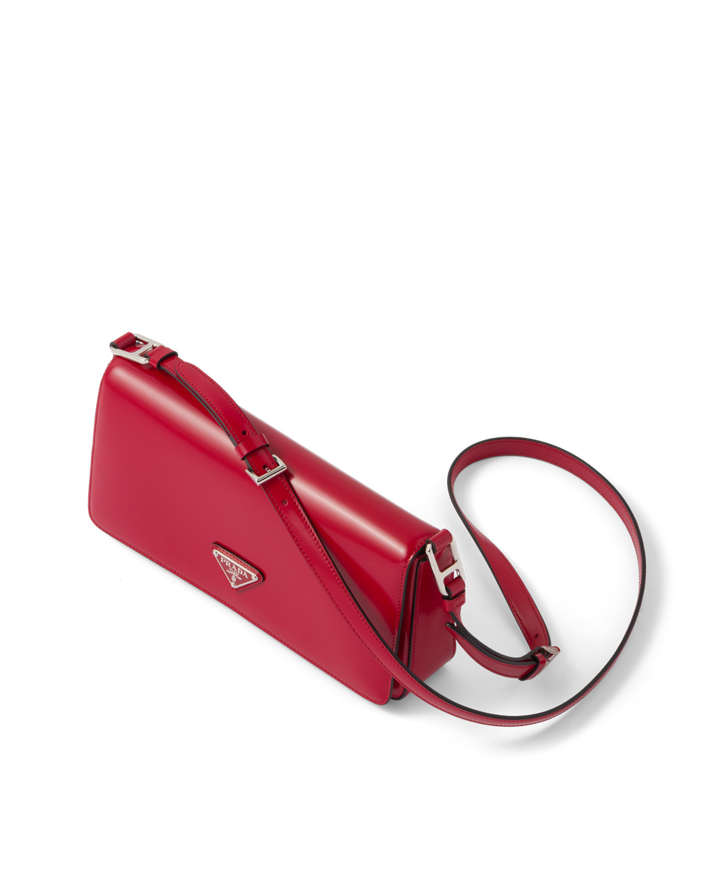 Prada Brushed Kozene Prada Femme Bag Scarlet | OJXCFT587