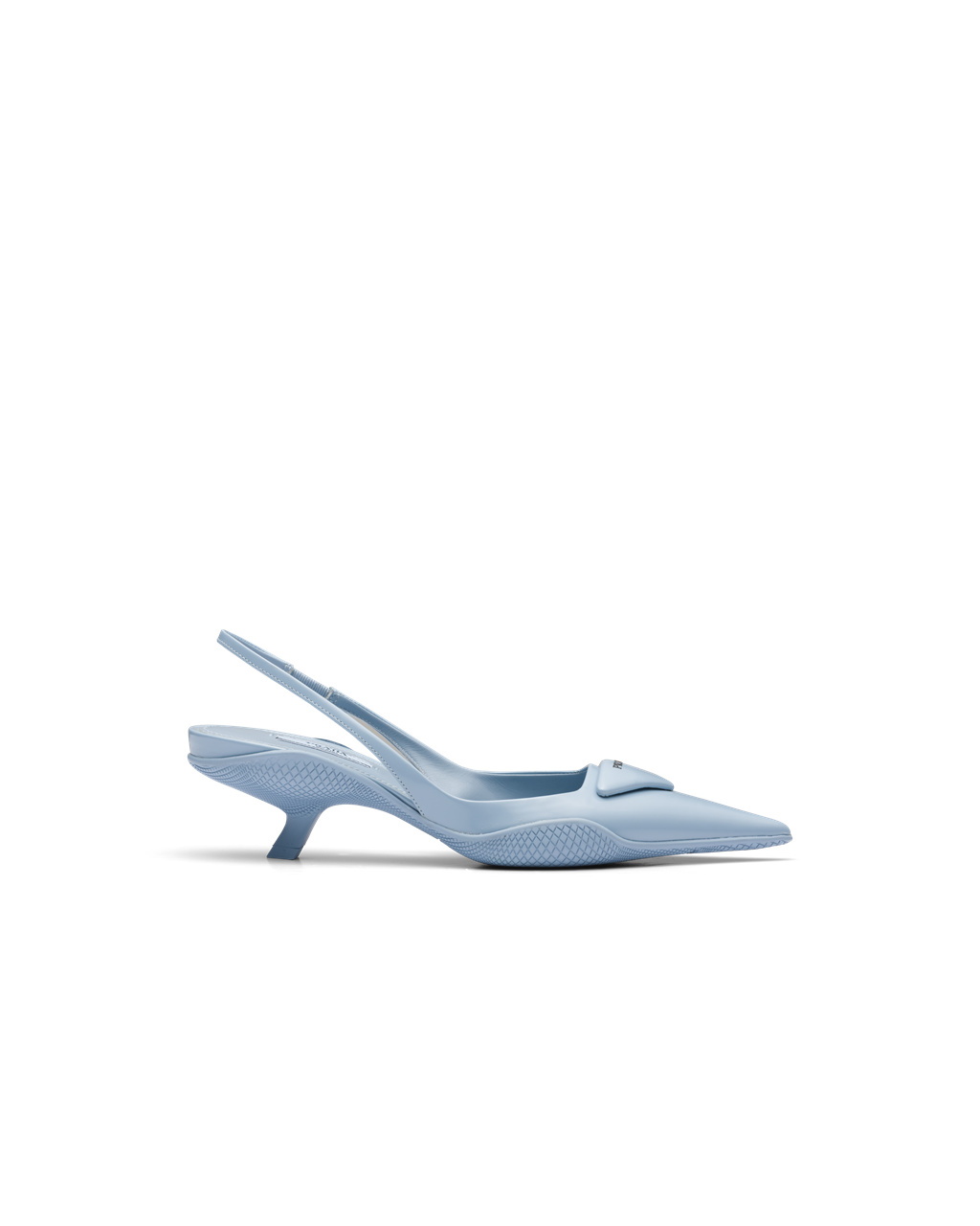 Prada Brushed Kozene Slingback Pumps Celeste | CGIQOL069