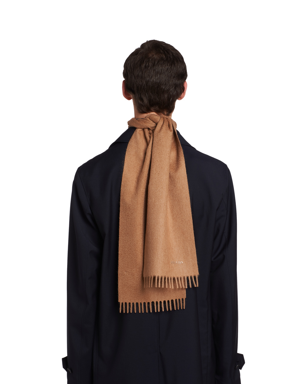 Prada Camel Hair Scarf Hnede | FQKMPI253