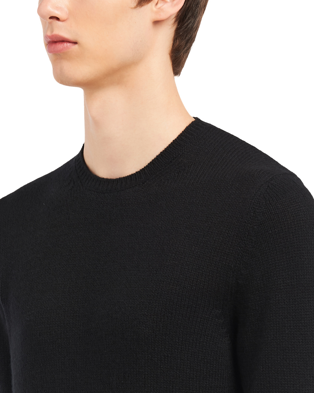 Prada Cashmere Crew-neck Svetrove Saty Čierne | NVCTWM948