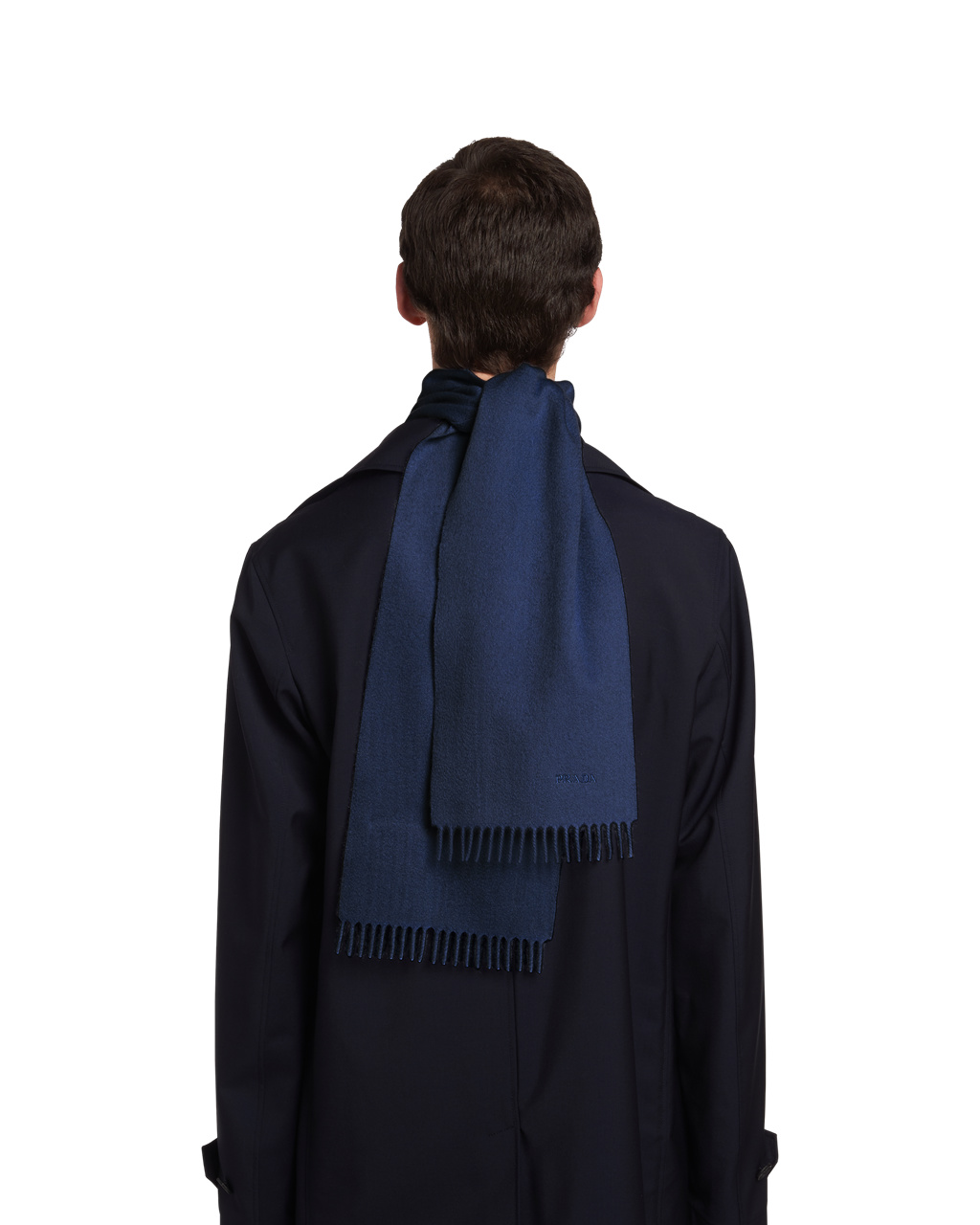 Prada Cashmere Scarf Námornícka Modrá | GQJUNH410