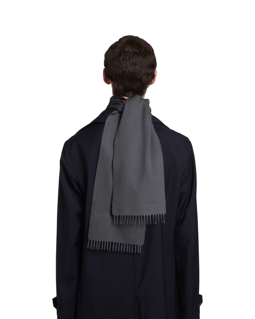 Prada Cashmere Scarf Slate Gray | SZODTU547