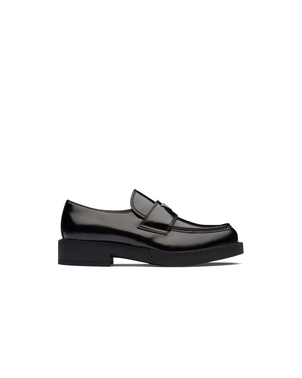 Prada Chocolate Brushed Kozene Loafers Čierne | RJCKTE803