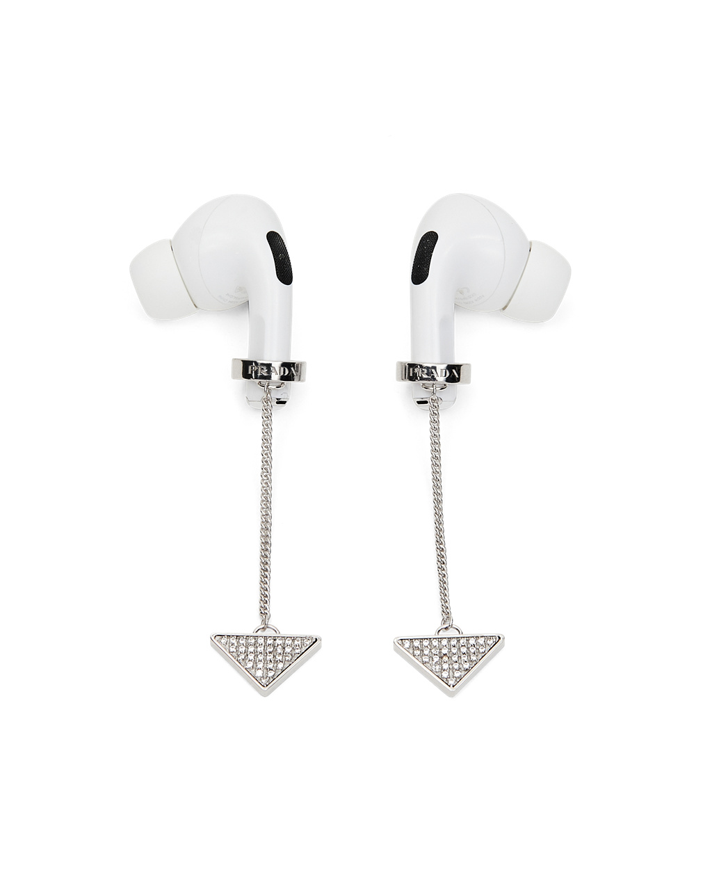 Prada Crystal Logo Jewels Airpods's Pendant Earrings Crystal | OPHQJV974