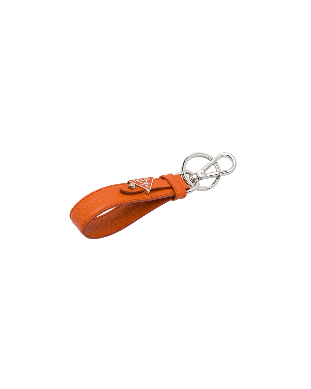 Prada Customized Saffiano Kozene Keychain Papaya | ZDQVCY290