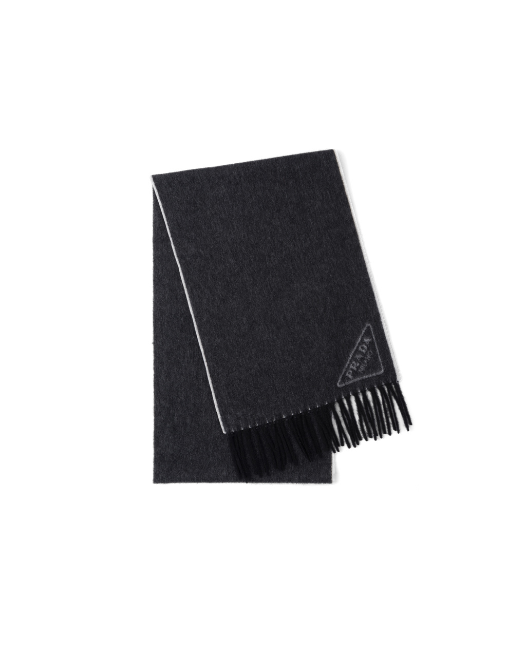 Prada Double Cashmere Scarf Čierne Biele | USODPC082