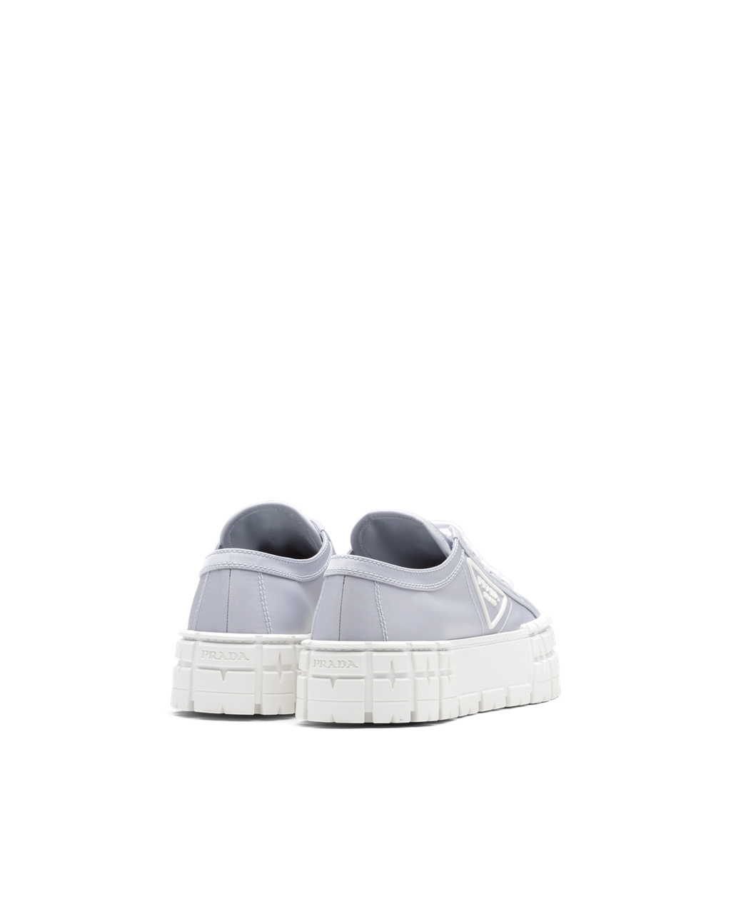 Prada Double Wheel Nylon Gabardine Sneakers Modre | DEMIQZ892