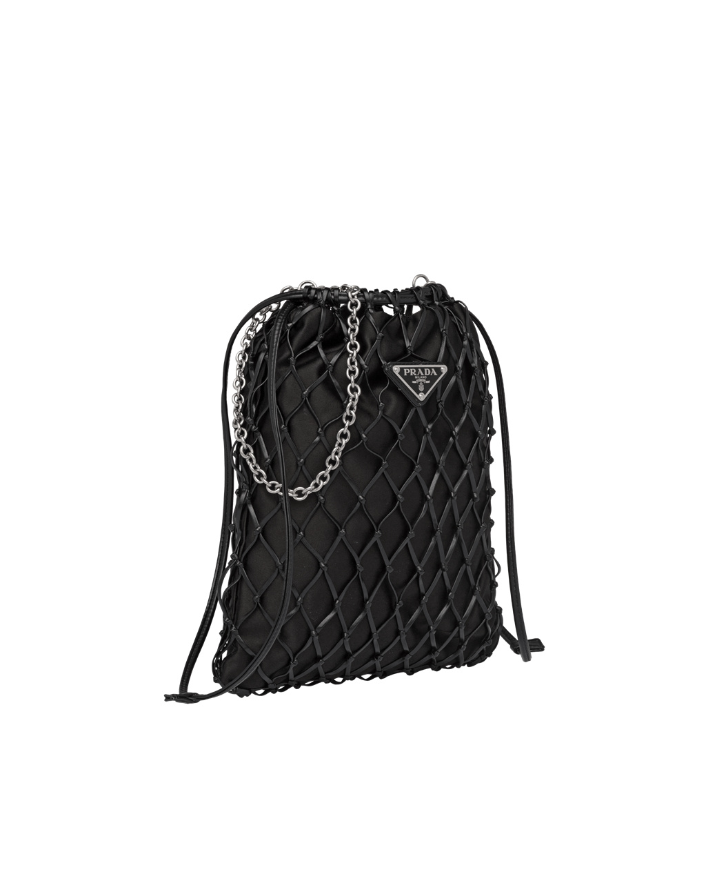 Prada Fabric Mesh Bag Čierne | HIBWSU354