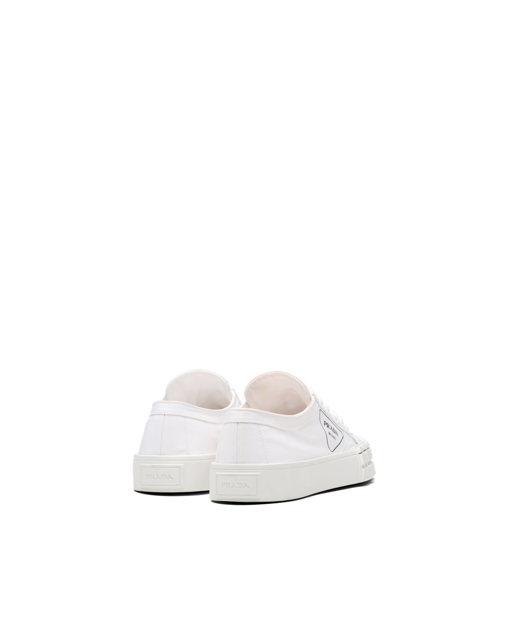 Prada Gabardine Fabric Sneakers Biele | XNRGVS320