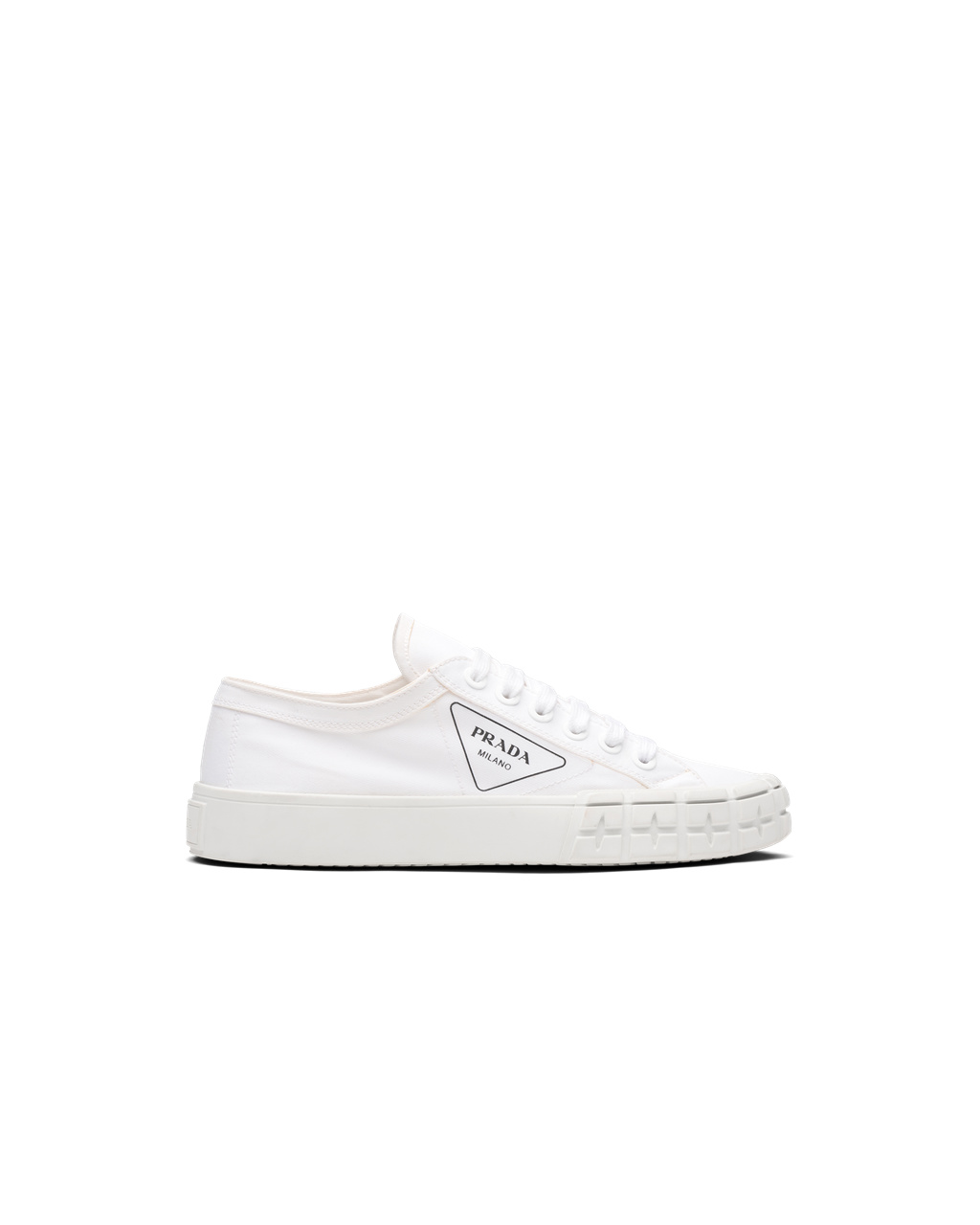 Prada Gabardine Fabric Sneakers Biele | XNRGVS320