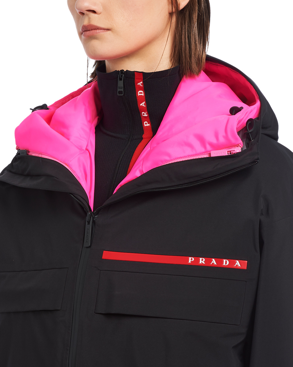 Prada Gore-tex Pro Padded Jacket Čierne Ruzove | BFMHNE702