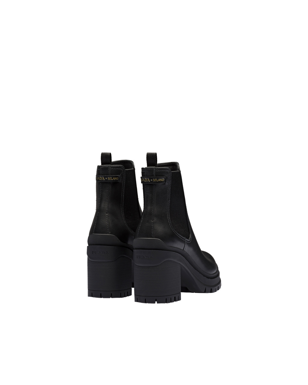 Prada Kozene Booties Čierne | ACFYHX472