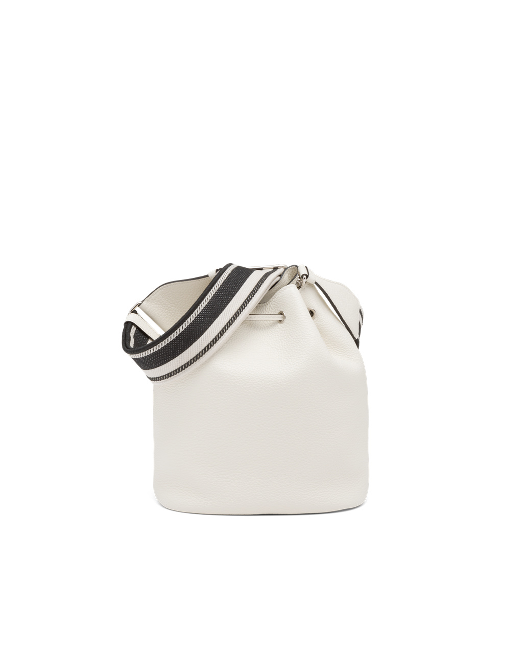 Prada Kozene Bucket Bag Biele | PFYDBS650