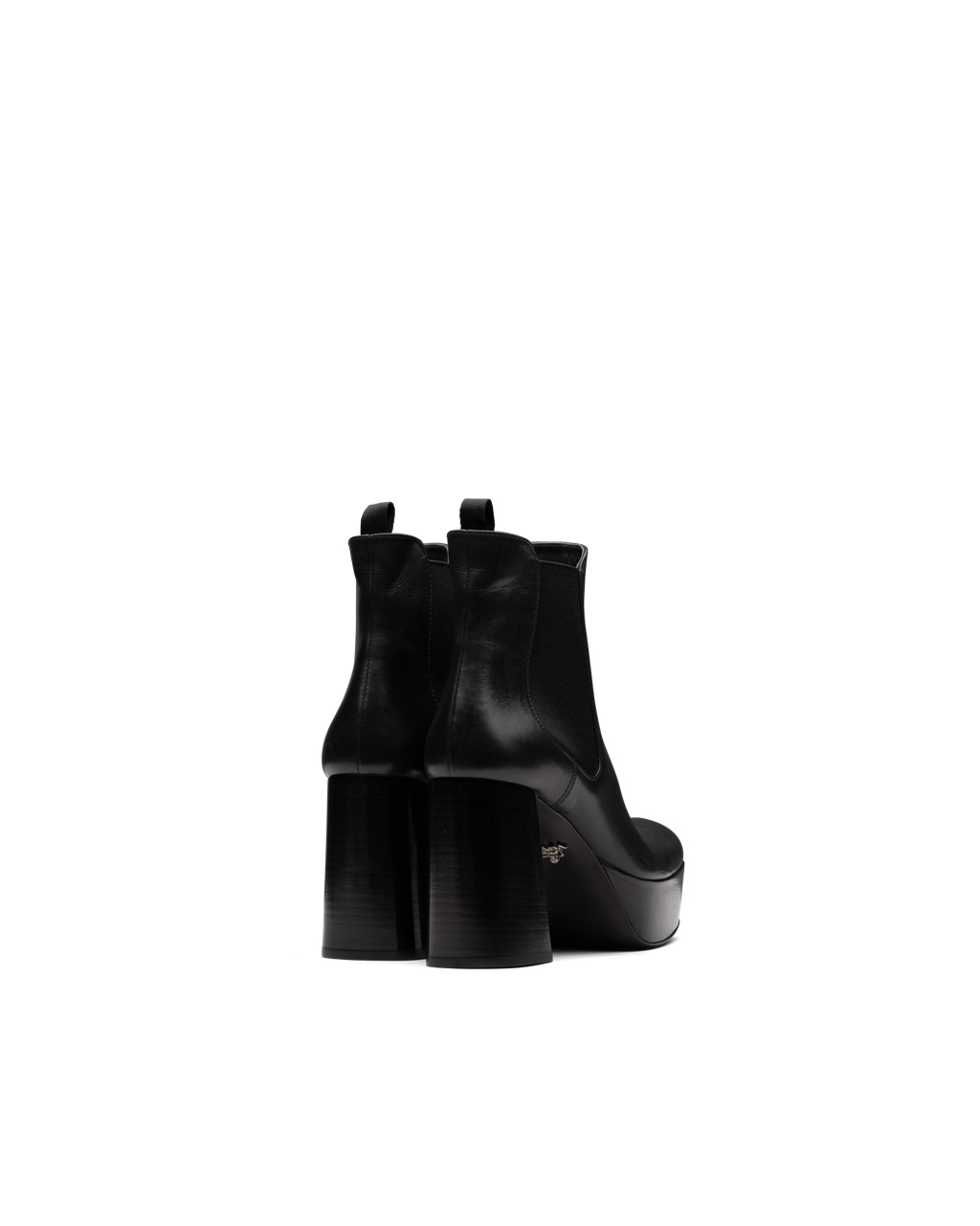 Prada Kozene Platforme Booties Čierne | CRGTBD685