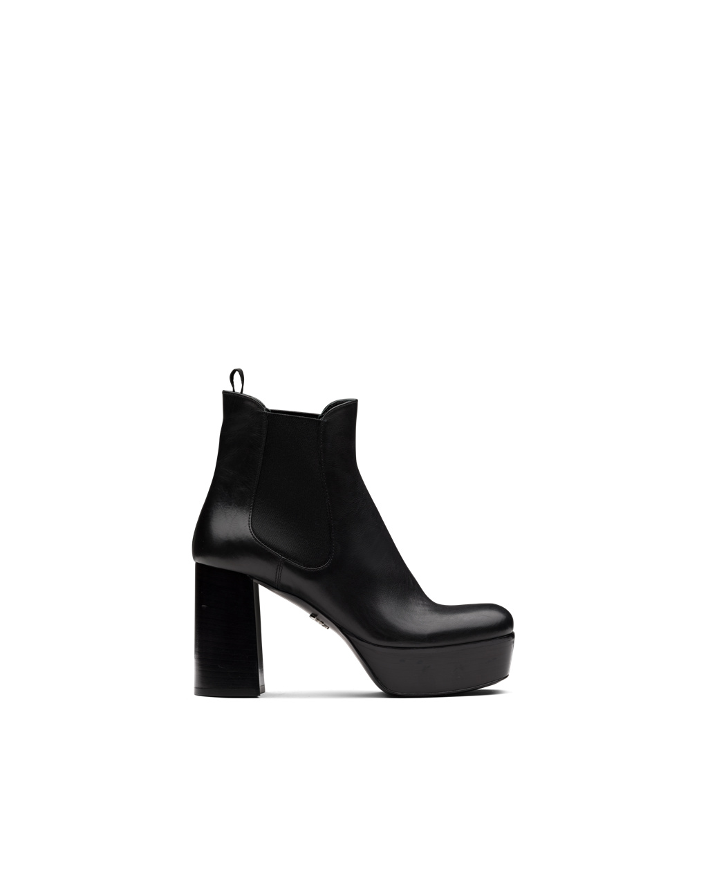 Prada Kozene Platforme Booties Čierne | CRGTBD685