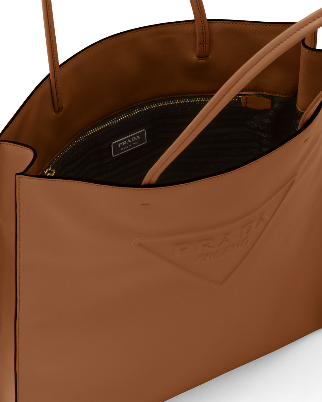 Prada Kozene Tote Bag Cognac | YBDSGO290