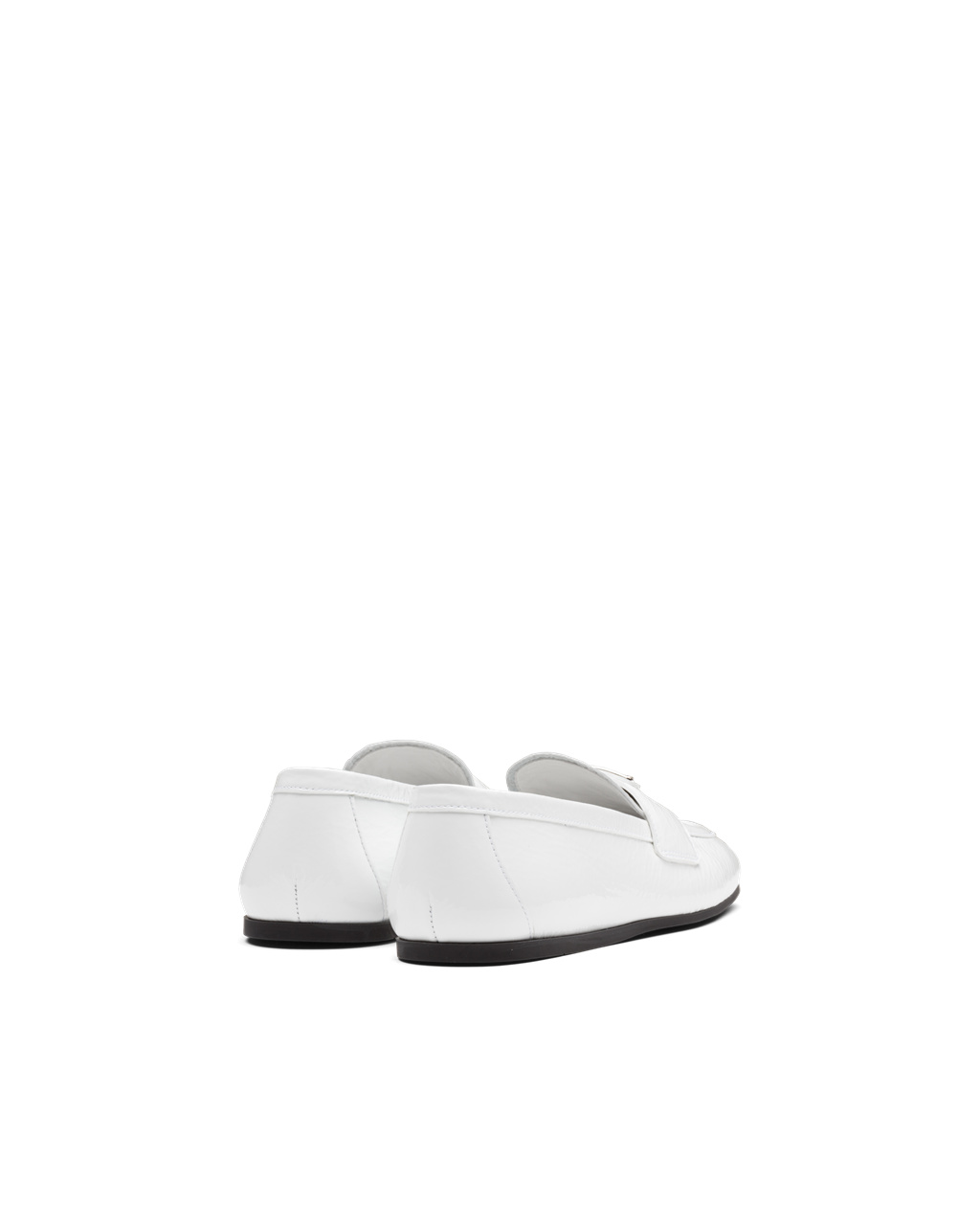 Prada Lakovane Kozene Loafers Biele | DKHVGN692