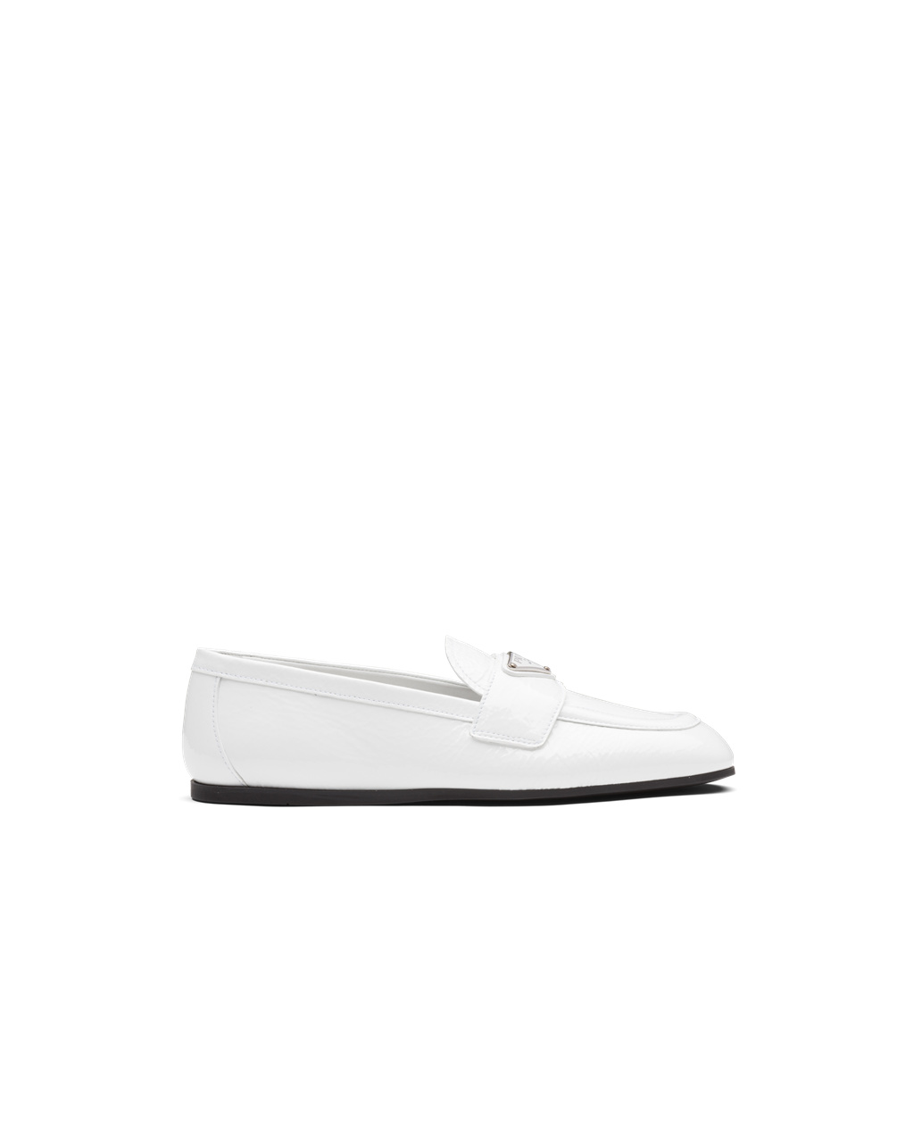 Prada Lakovane Kozene Loafers Biele | DKHVGN692