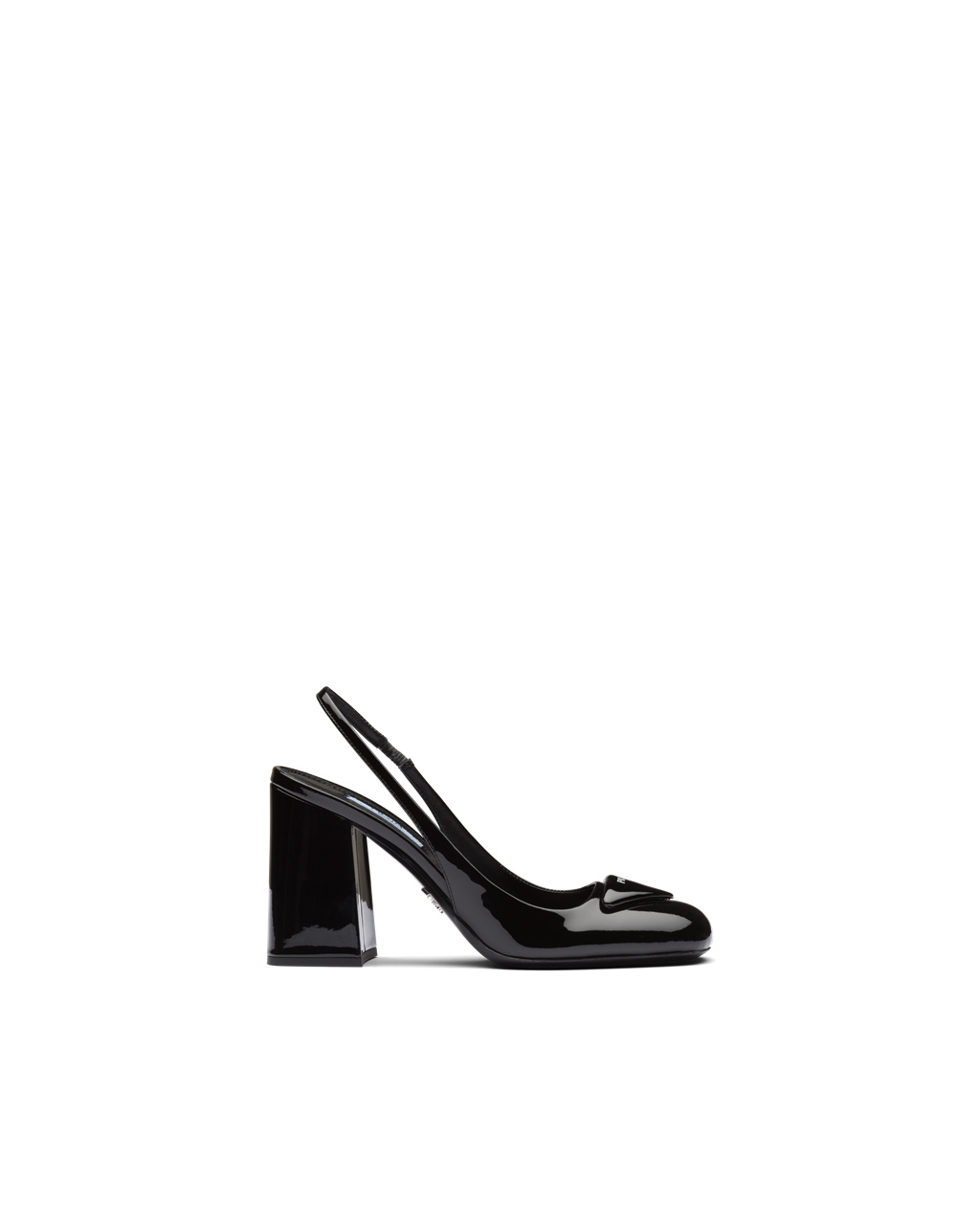 Prada Lakovane Kozene Sling-back Pumps Čierne | MOIBVD035