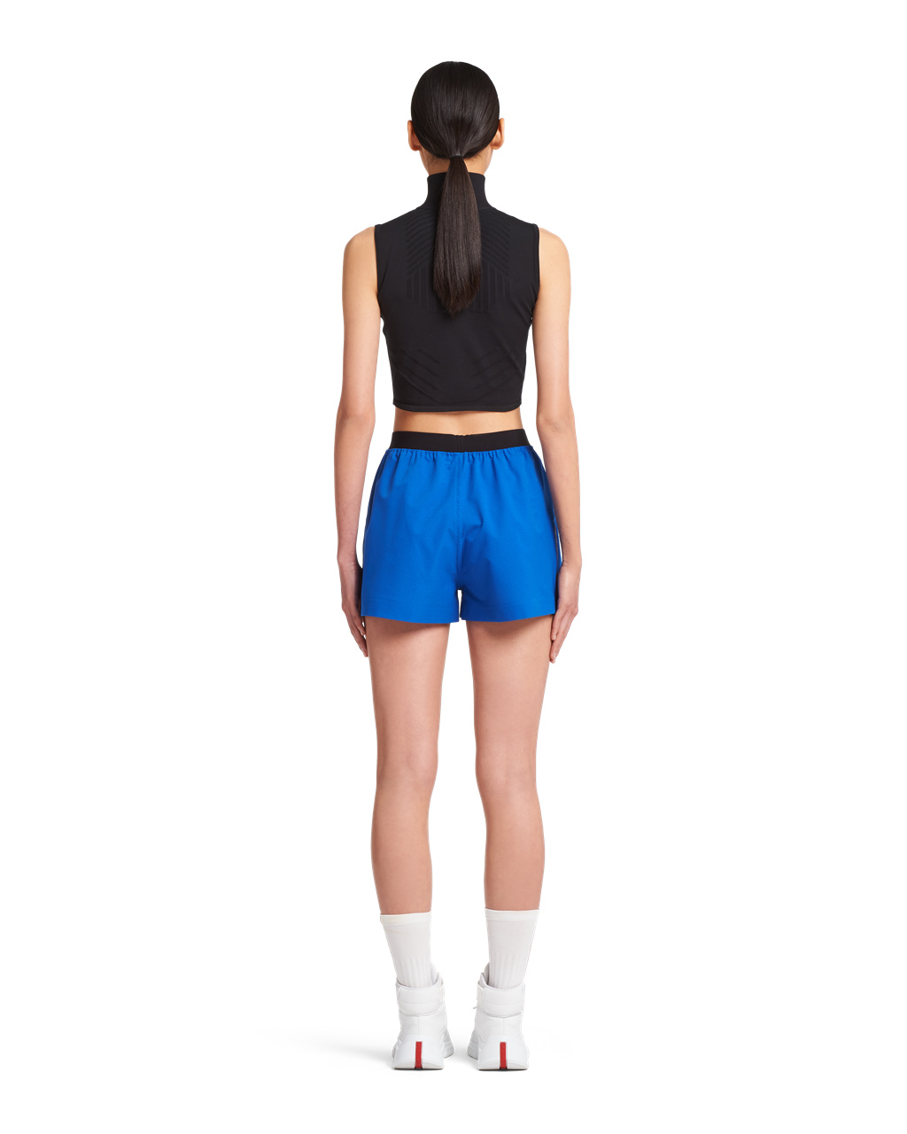 Prada Light Bi-stretch Shorts Modre | XZDUKA138