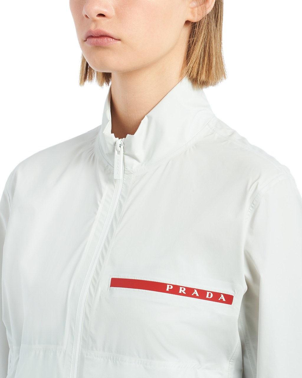 Prada Light Nylon Jacket Biele | TCBQDR890