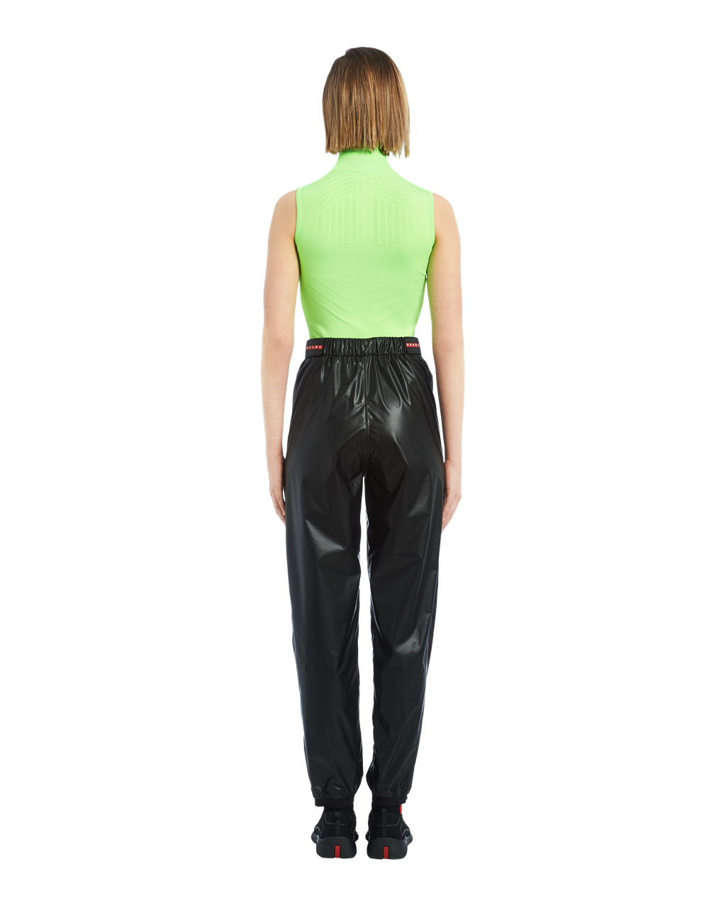 Prada Light Nylon Siroke Topanky-leg Pants Čierne | ROBYGT895