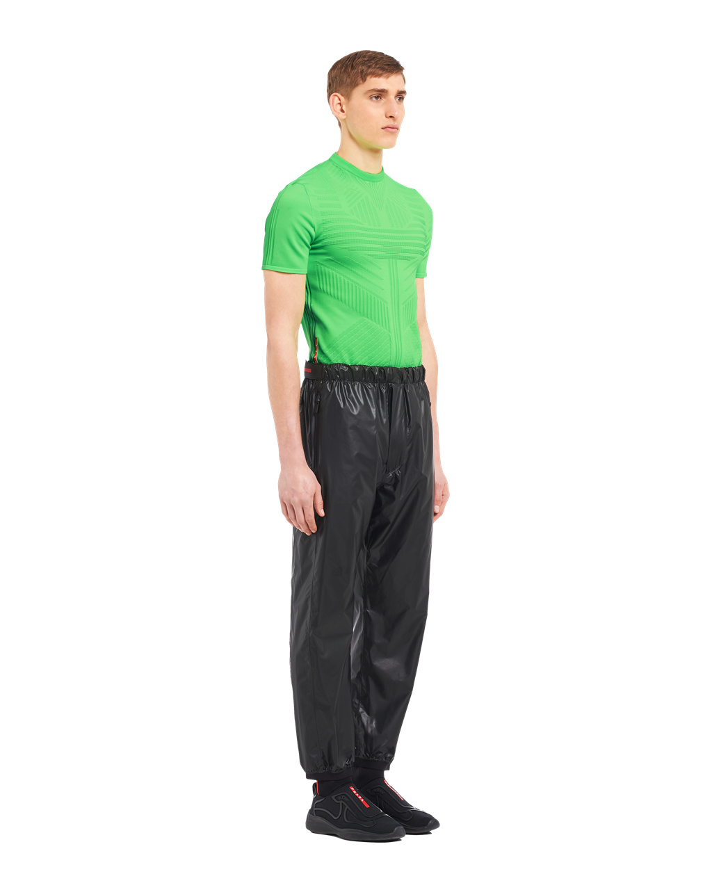 Prada Light Nylon Siroke Topanky-leg Pants Čierne | TDOUXJ176