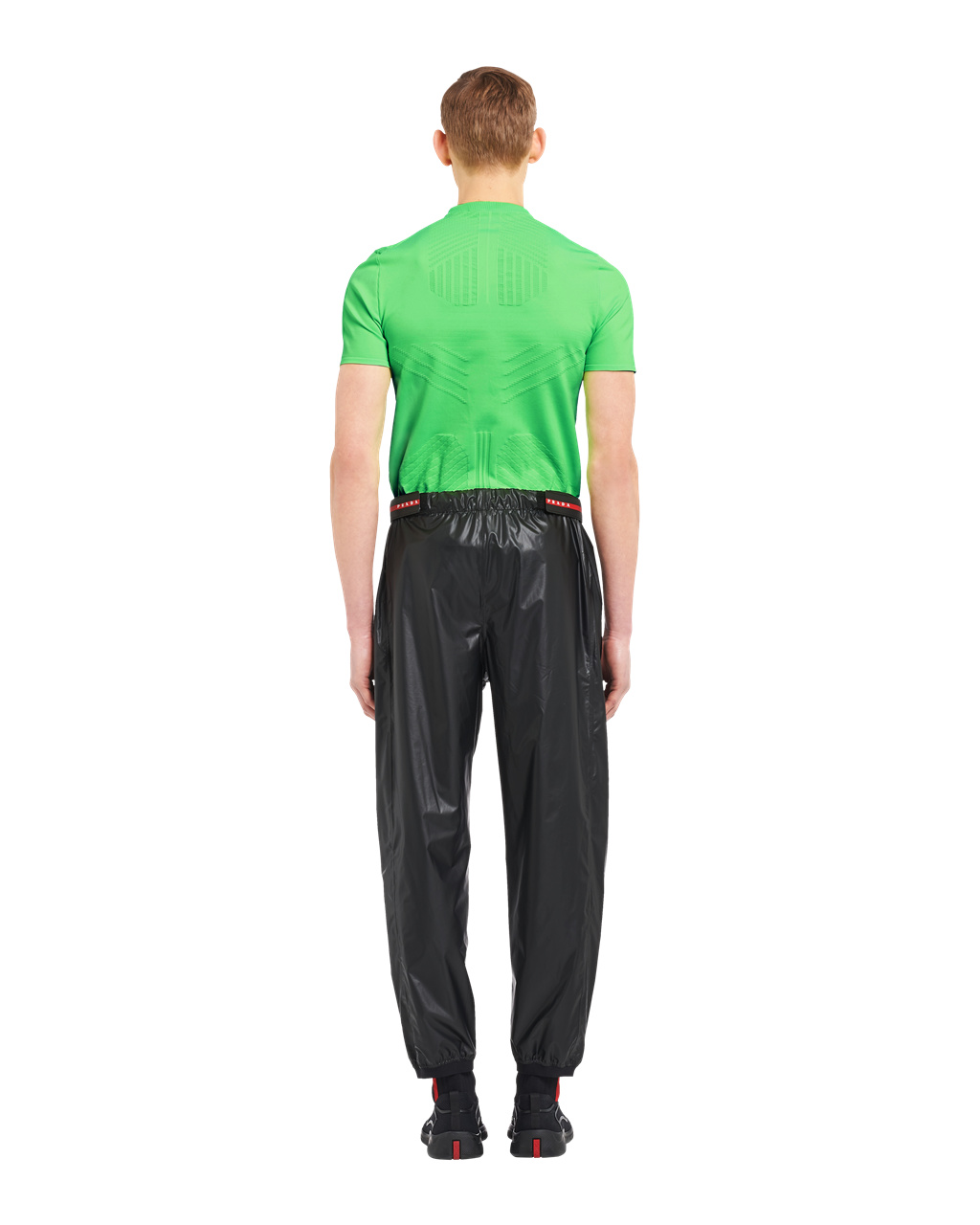 Prada Light Nylon Siroke Topanky-leg Pants Čierne | TDOUXJ176