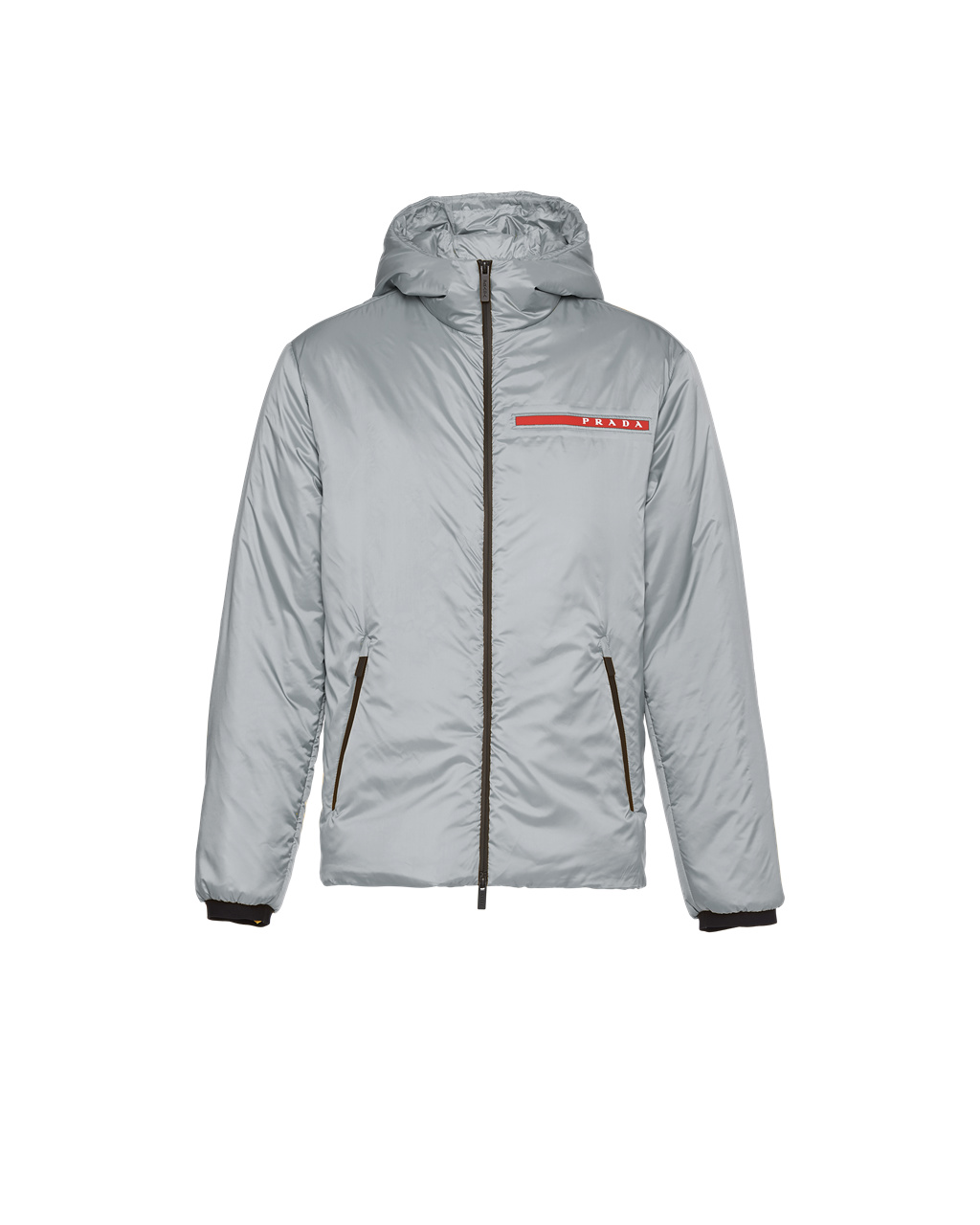 Prada Light Polyester Padded Jacket Aluminum | CITGON062