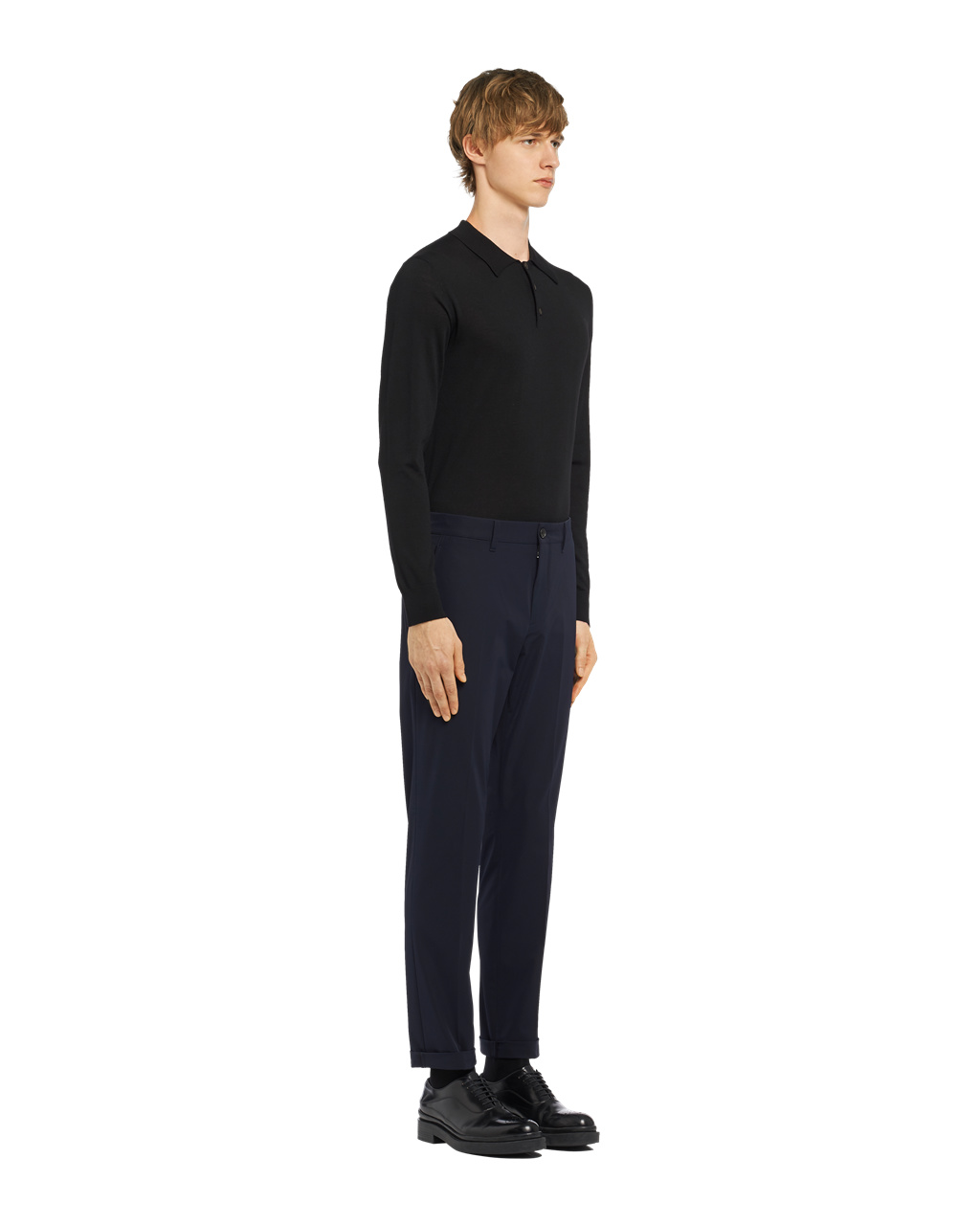 Prada Light Stretch Techno Fabric Trousers Námornícka Modrá | ANXWQB137