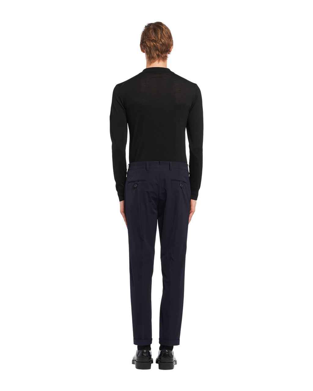 Prada Light Stretch Techno Fabric Trousers Námornícka Modrá | ANXWQB137