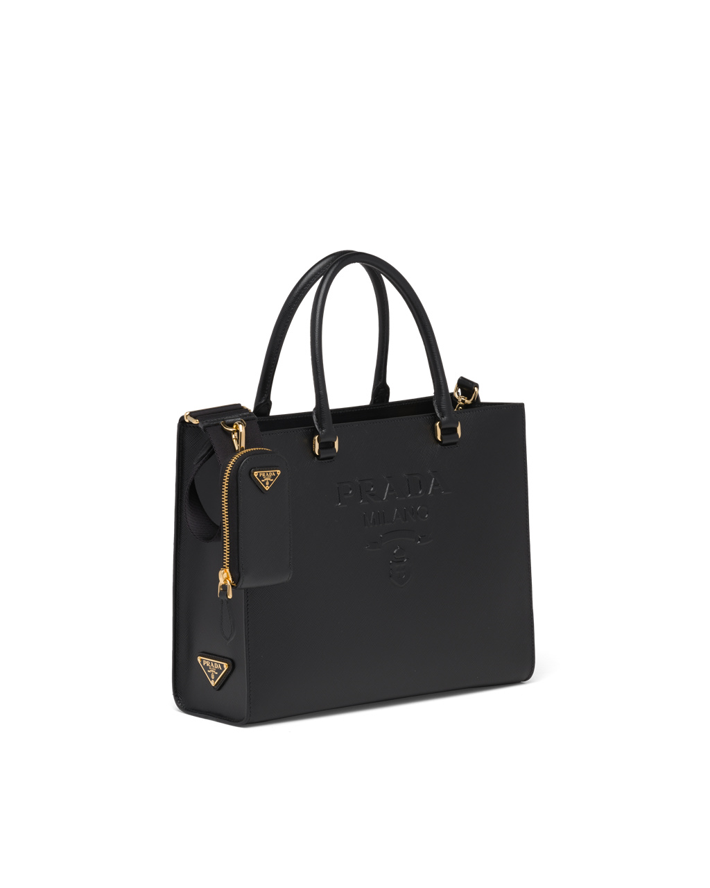 Prada Medium Saffiano Kozene Handbag Čierne | KUNBIW109