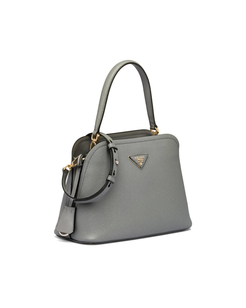 Prada Medium Saffiano Kozene Prada Matinée Bag Slate Gray | GERVZH150