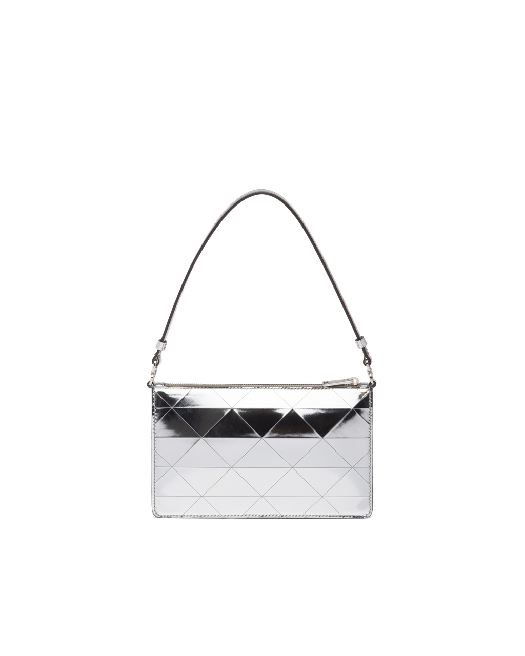 Prada Metallic Kozene Mini-bag Strieborne | VFIJRT813