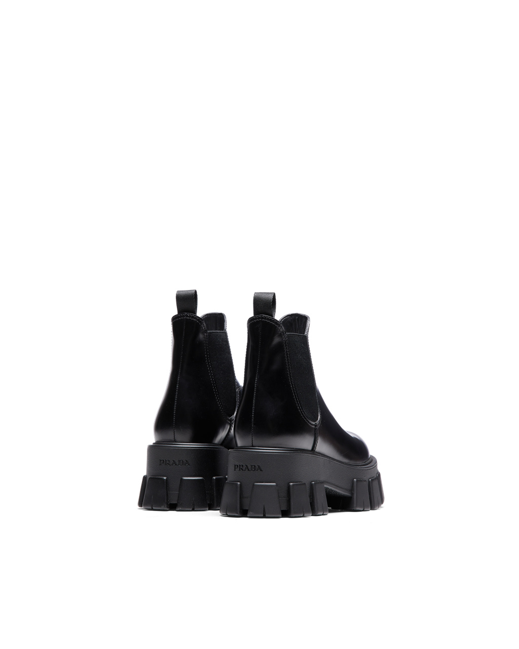 Prada Monolith Brushed Kozene Chelsea Boots Čierne | FJKXNP742