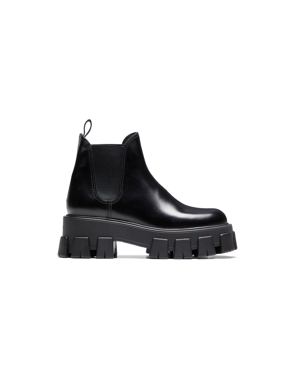 Prada Monolith Brushed Kozene Chelsea Boots Čierne | FJKXNP742