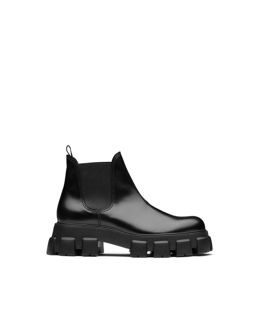 Prada Monolith Brushed Kozene Chelsea Boots Čierne | YHDBJO198