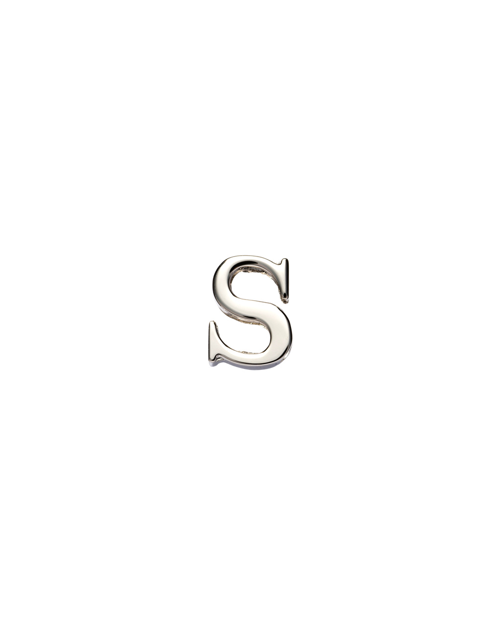 Prada My Character Sliding Metal Letter Polished Steel | EAZXSY042