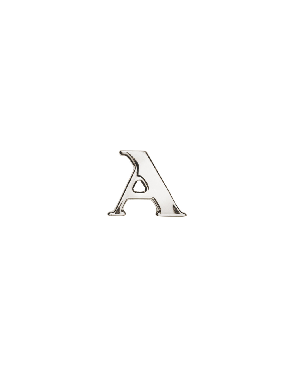 Prada My Character Sliding Metal Letter Polished Steel | UNILAQ426