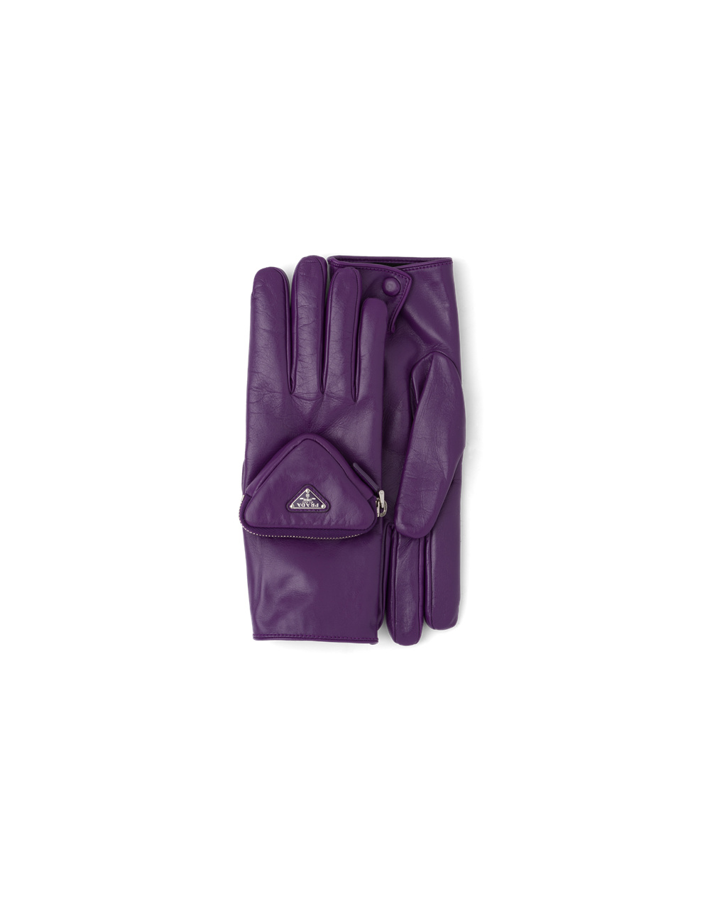 Prada Napa Kozene Gloves Cyclamen | PVRHXU170