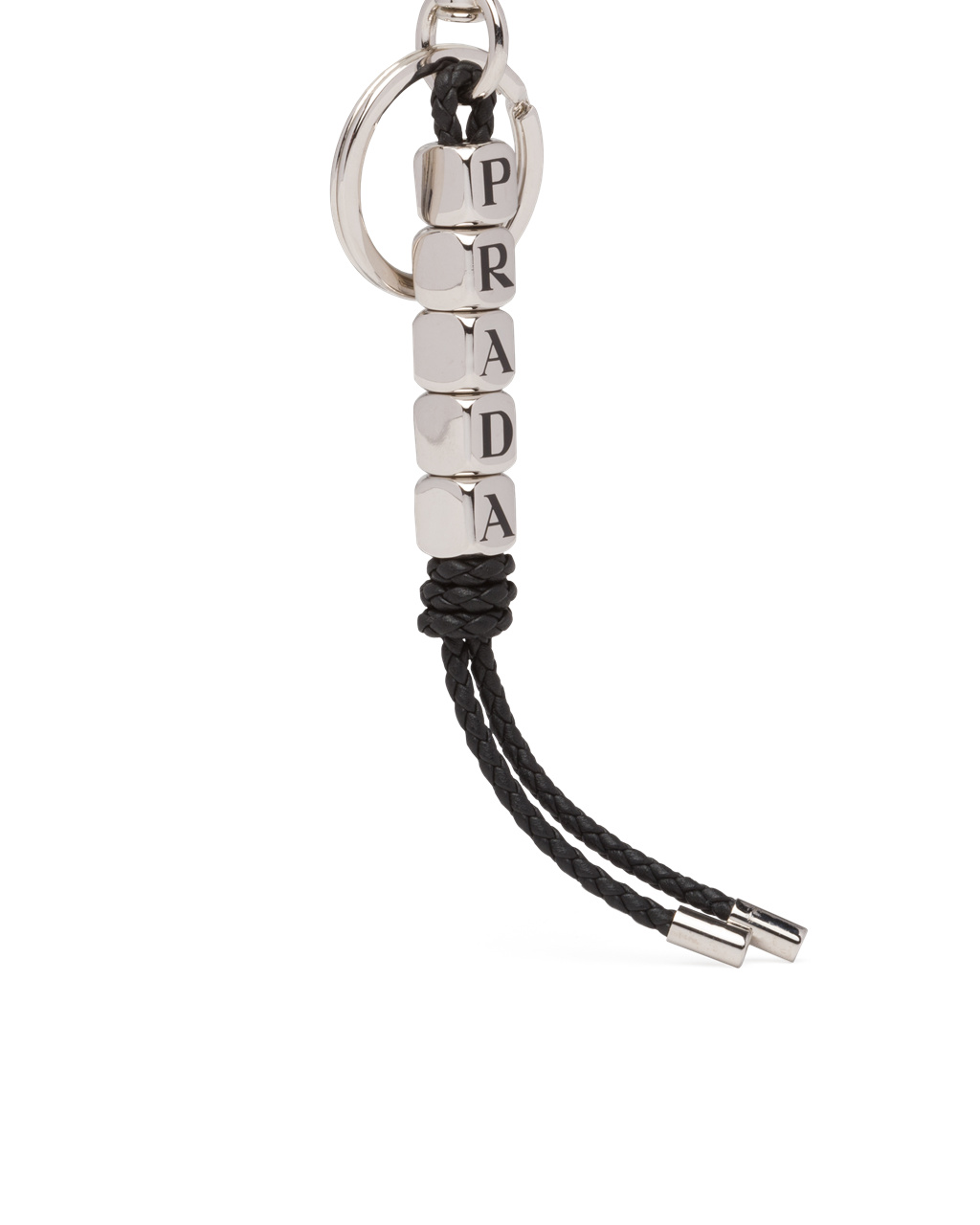 Prada Nappa Kozene Keychain Čierne | KRWAEU904