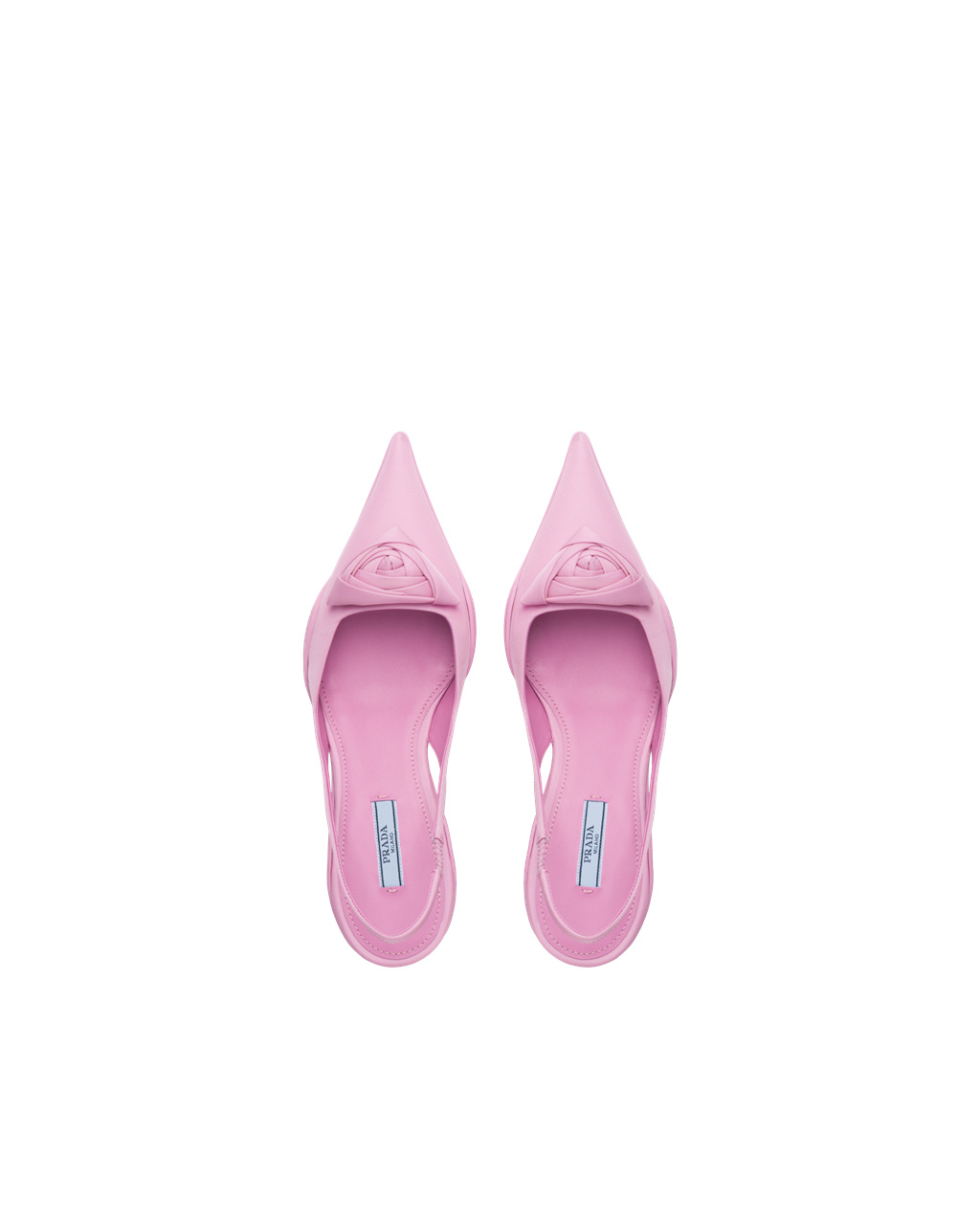 Prada Nylon Gabardine Slingback Pumps Primula | LPDJVW326