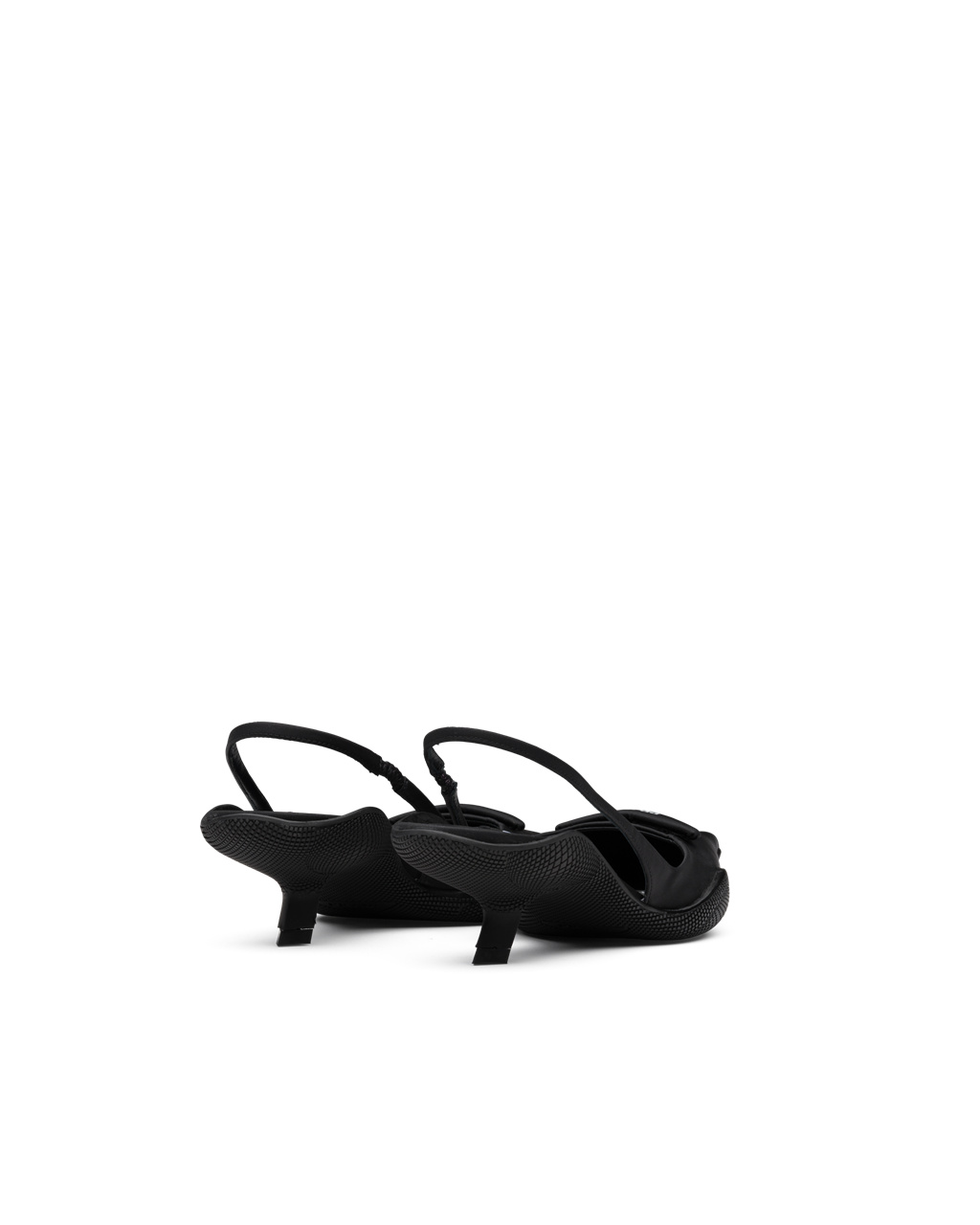 Prada Nylon Gabardine Slingback Pumps Čierne | XHDRJM278