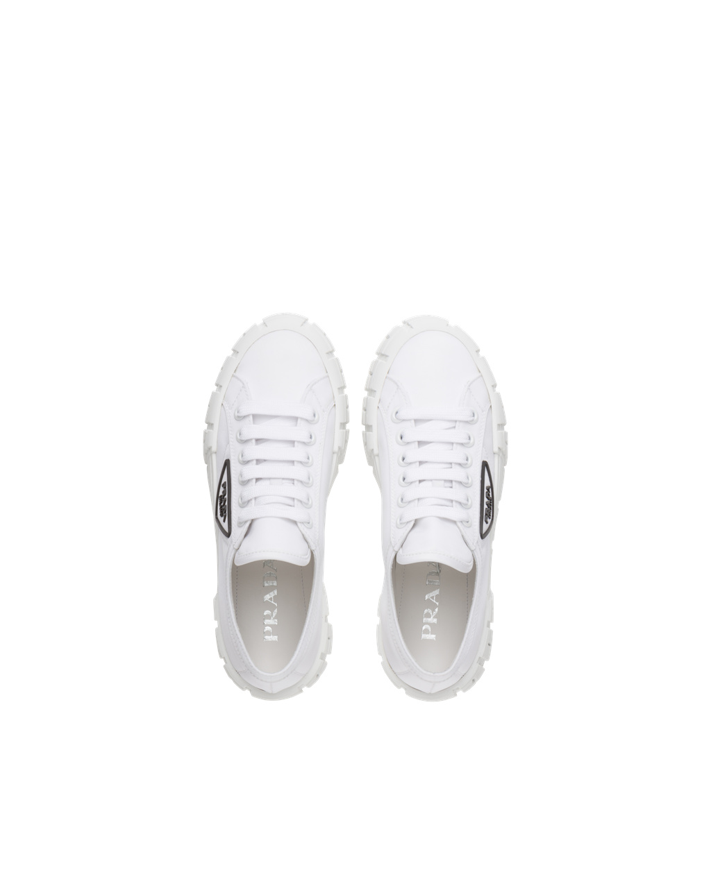 Prada Nylon Gabardine Sneakers Biele Čierne | IULXNF762